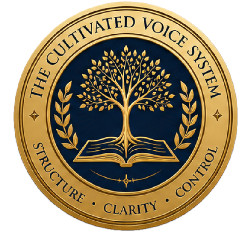 The Cultivated Voice System Golden Architectural Seal